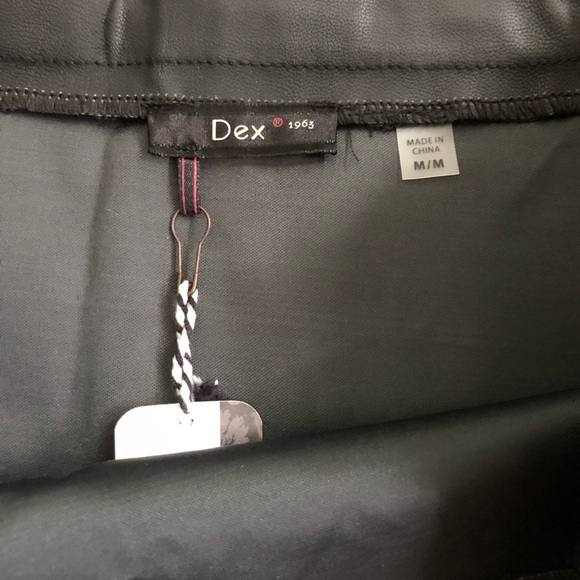 Dex Black Faux Leather Skirt - Picture 2 of 8